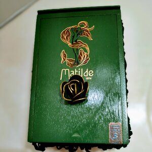Suenos de Saundra Upcycled, RARE  GREEN MATILDE, Cigar Box, Home Accent/Storage